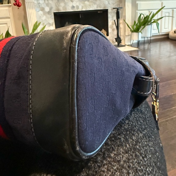 Gucci GG Monogram Supreme Sherry Web Ophidia Boston Doctor Satchel Bag Vintage - Picture 13 of 16